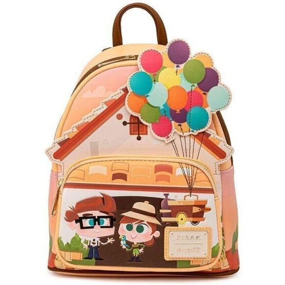 Loungefly Mini Backpack Disney Pixar Young Carl & Ellie Working Buddies Up - Picture 1 of 4